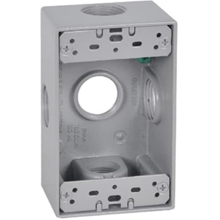Evolve Electrical Box, Outlet Box Type, 1 Gang, Rectangular Shape EV843882